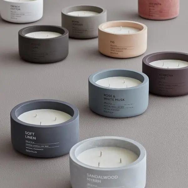 Custom 8oz 10oz 12oz 14oz 16oz Scented Candles Luxury Matte Glass Candle Jar with lids