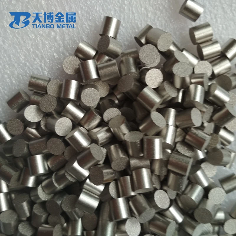 High purity 99.995% 3*3mm  6*6mm   pure titanium pellet   for Evaporation Coating