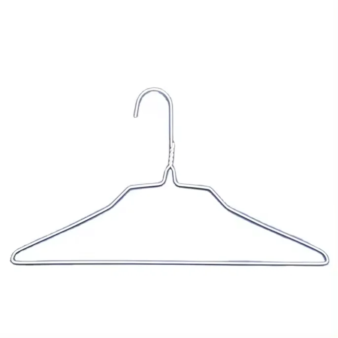 18 inch 14.5G Cheap Metal Hangers Disposable Laundry and dry cleaning establishment use Wire Metal Hanger