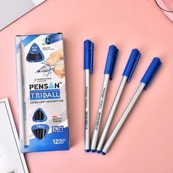 1.0mm Oily Ink Ballpoint Pen Black Blue Red Stationery Pen Factory Promotional Wholesale Office Supplies Box Packing