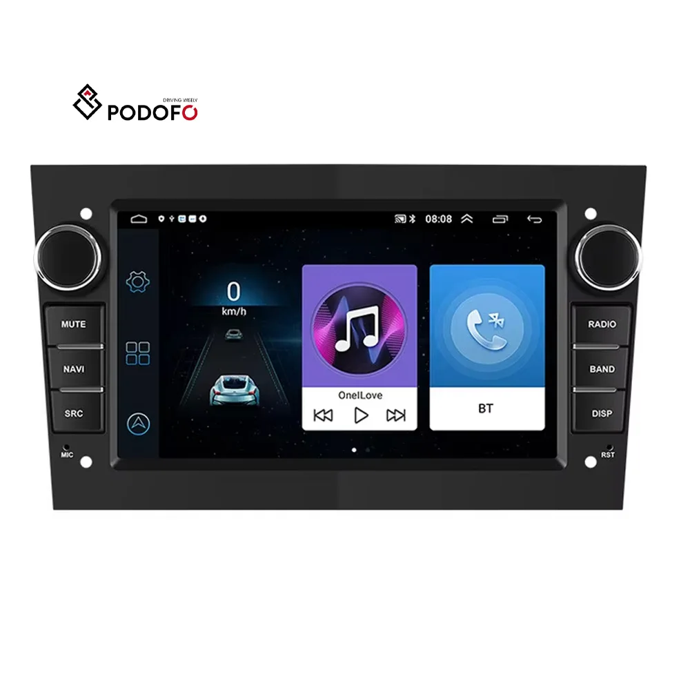 Podofo 7 inch 2+64G Android Car Radio Double Din Opel Astra 2004-2009 Antara 2006-2011 GPS WIFI FM RDS BT OBD2 DAB+ CANBUS
