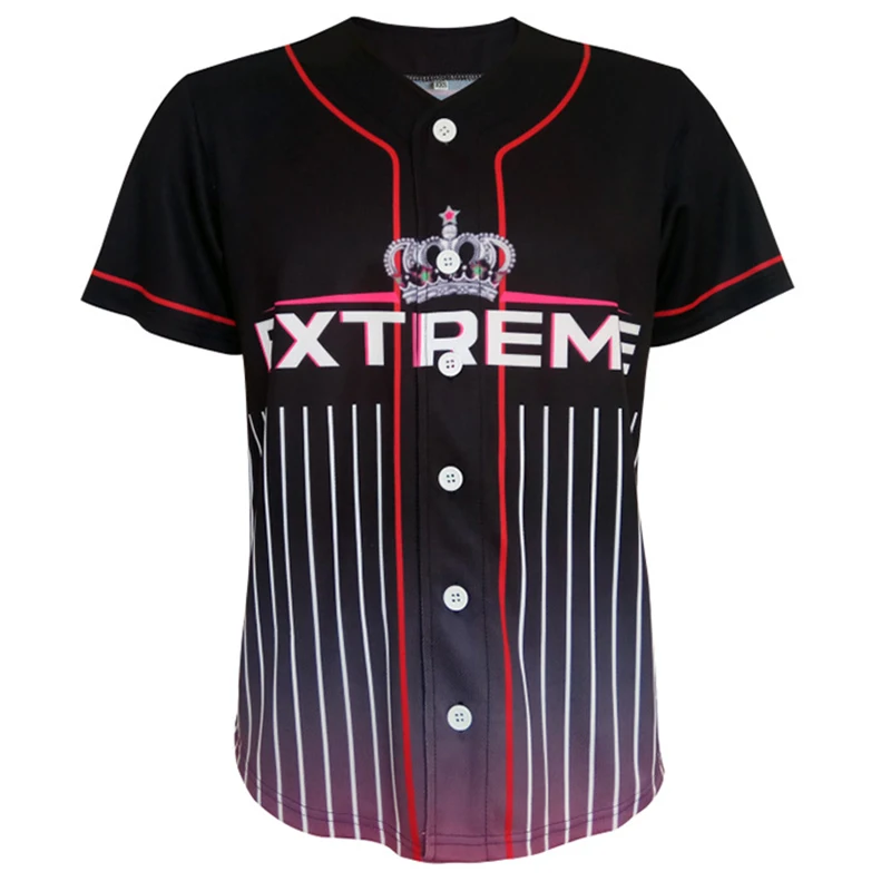 Hip-hop Baseball Shirts Creative 3D Printed Baseball Jersey Hip Hop Streetwear Sweatshirt