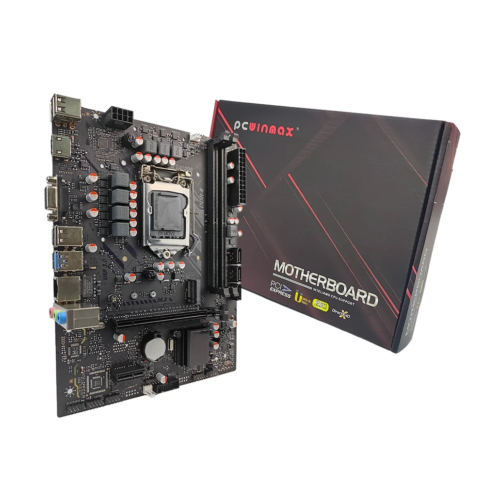 Материнская плата PCWINMAX OEM Прямая продажа с завода H510 Pro LGA 1200 DDR4 Micro ATX H110 H310 H410 H610 для оптовой продажи