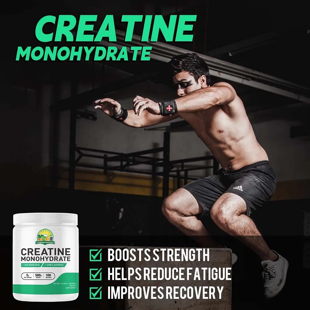 Custom Logo Sports Supplement Vegan Healthcare Monohidrato De Creatina Creatine Monohydrate Powder Micronized Creatine