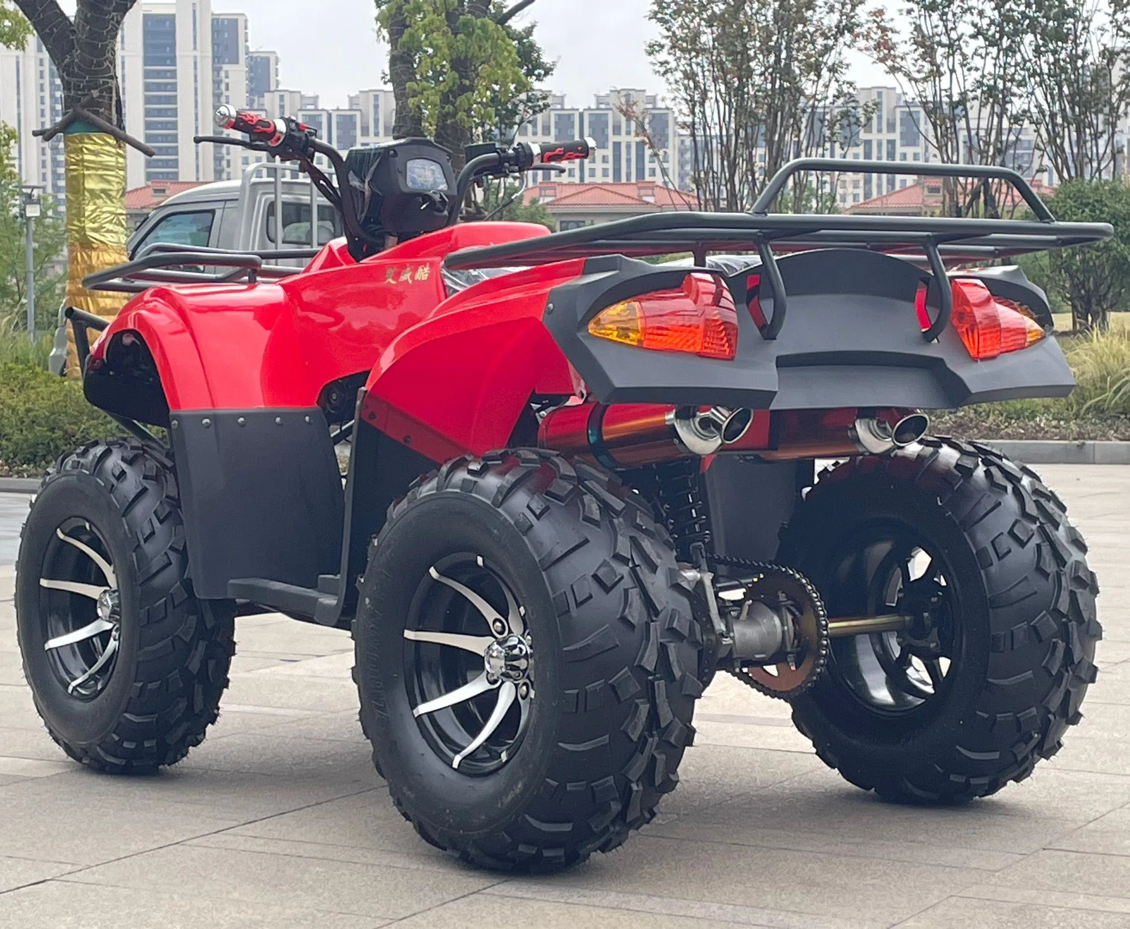 grass cutter tow behind pneumatic atv 21x7-10 farm vehicle 4x4 electric wheels and tires 32inch