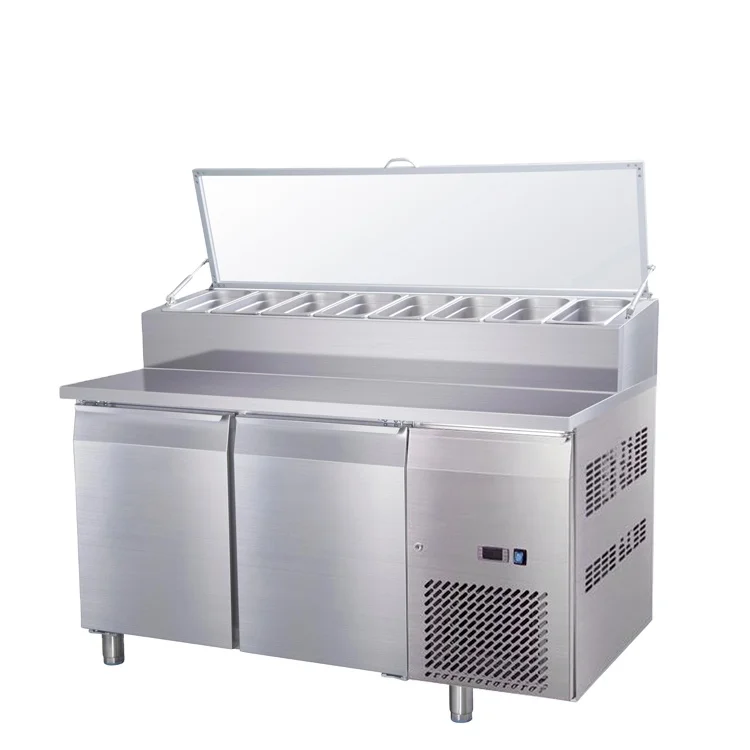 Commercial Salad Prep Table Refrigerator Commercial 3 Doors Salad Bar Countertop Refrigerator Subway Restaurant Equipment