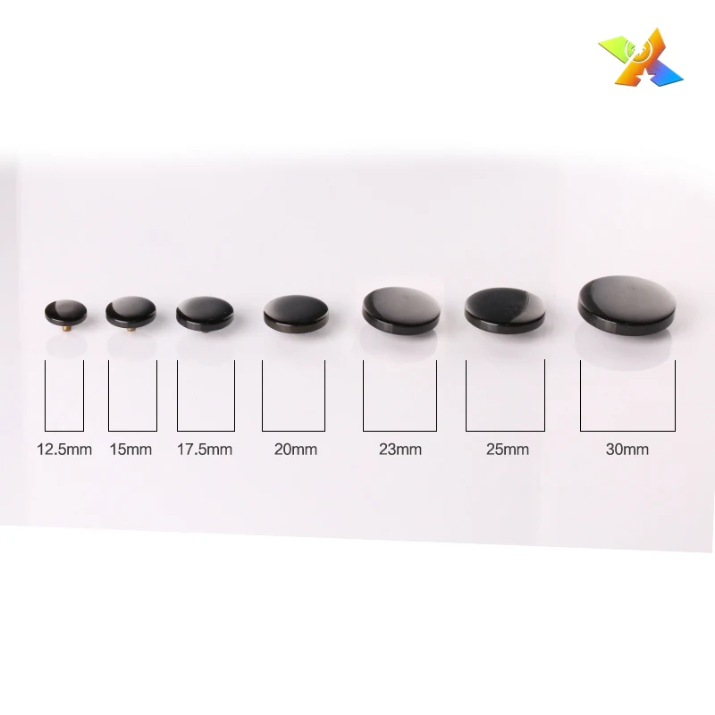 hot sale custom printed 4 part metal resin metal press snap button for coat