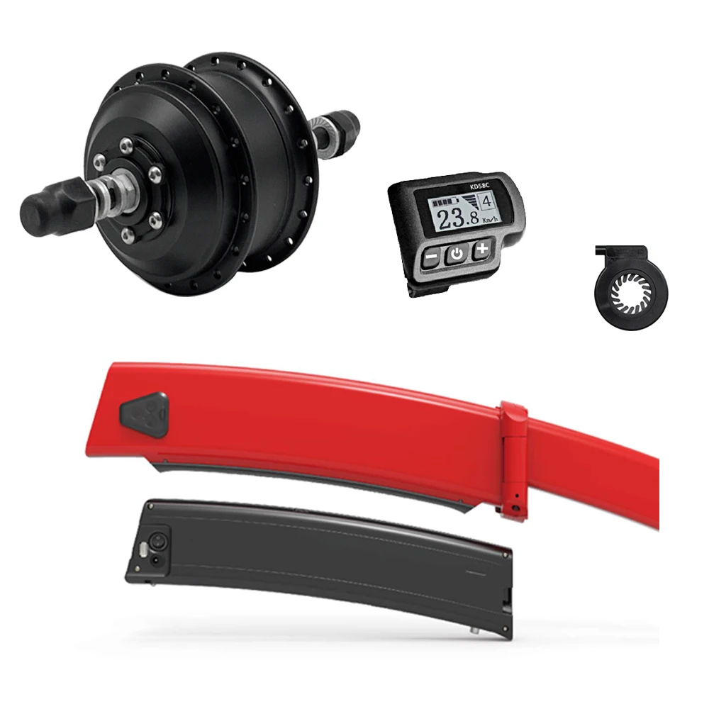 250w electric bicycle solution ebike motor with frame and lithium battery