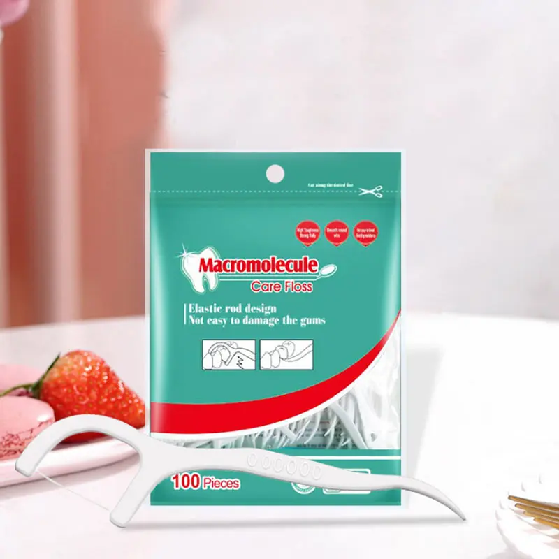 100 pcs Bag  High quality Dental Floss Manufacturer Dental Pick Floss For Adults Dental Floss