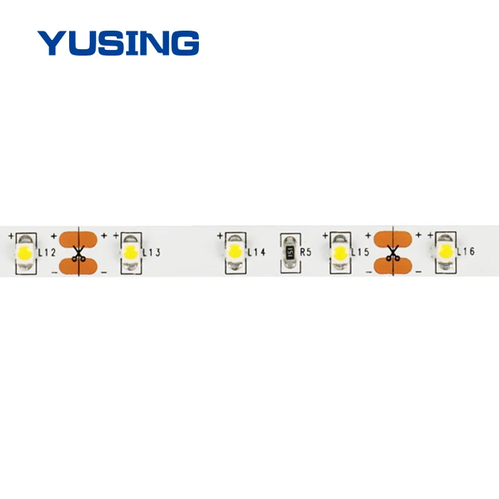 DC12V 6500K 3528 SMD LED Strip Lights, WW/NM/CW/R/G/B Single-color 60LEDs/m White Light Strip