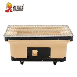 Factory Cheap Sale Outdoor Garden Barbecue Clay Table Grill Portable Hibachi Kebab Charcoal BBQ Grill