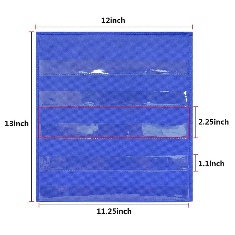 Fits Standard Sentence Strips Word Cards Daily Schedule Clear Pocket Chart for Lessons Home Use