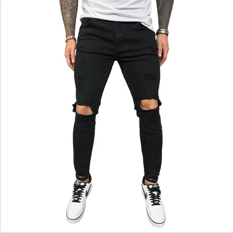 OA payment multi-color big destroy hole men casual pants and jeans ripped jeans for men stylish