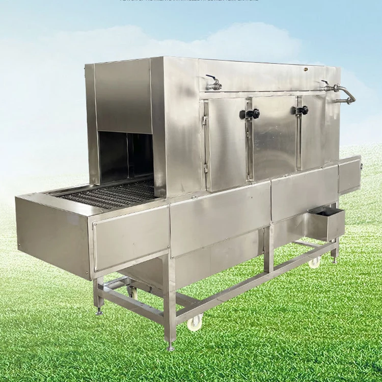 QDMECH Commercial Head Port Pork Feet Singeing Poultry Dehair Machine With CE Certificate