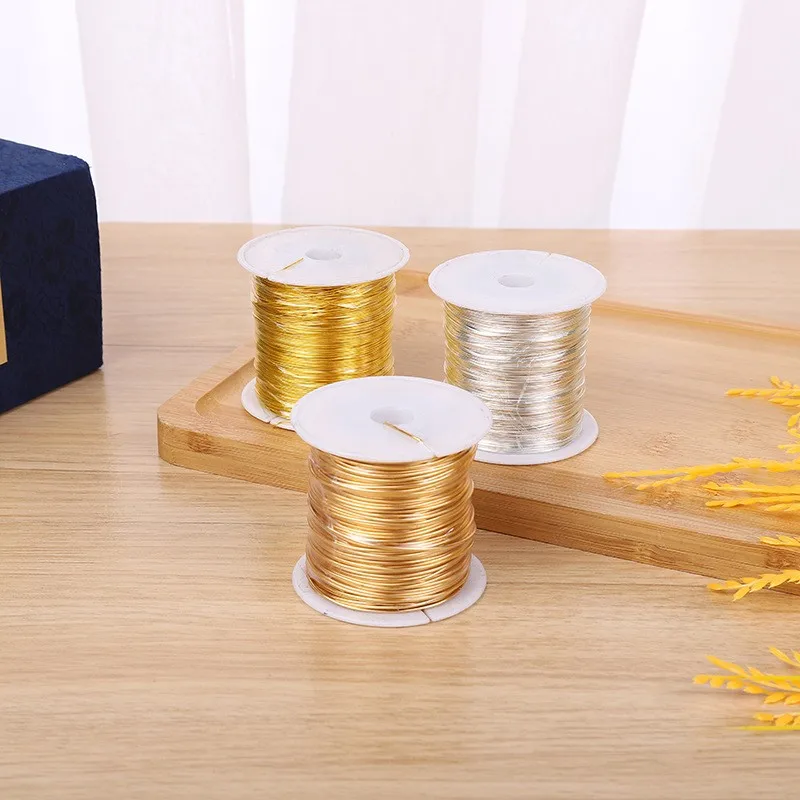 Gold Silver Copper Wire Rope Thread Bead String for DIY Necklace & Bracelet Making Jewelry Findings & Components