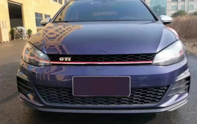 Modified to VW GOLF 7.5 GTI style bodykit body kit the front and rear bumper sets for Volkswagen VW Golf 7 7.5 version 2014-2019