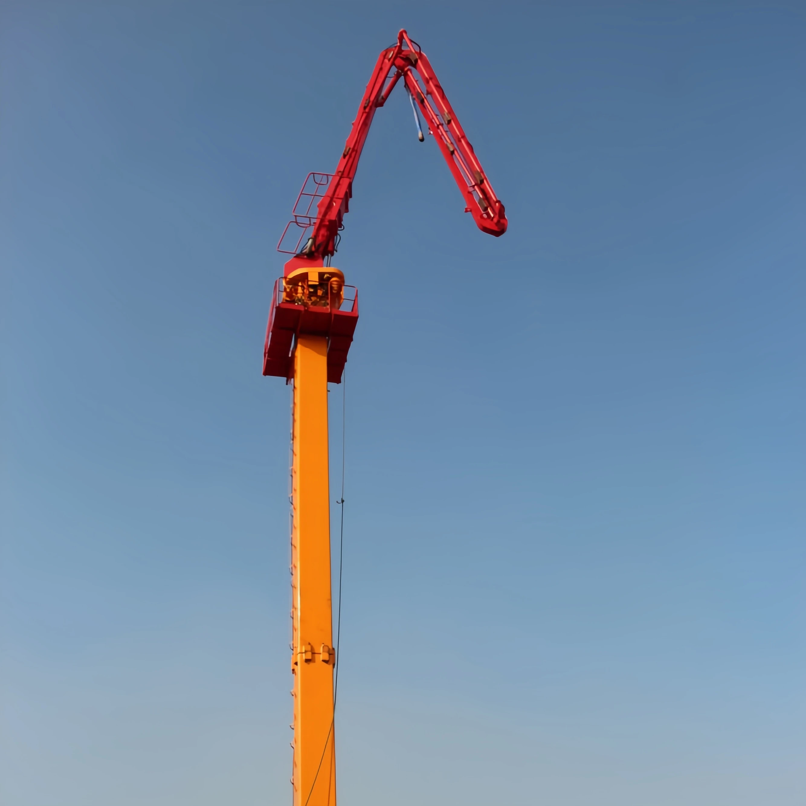 JIUHE 28m 32m 33m tower concrete boom spreader stationary hydraulic self-climbing concrete place boom