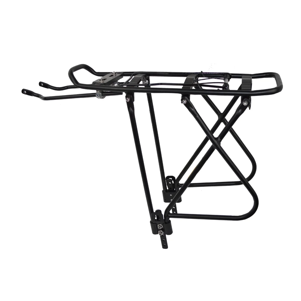 Bike Rear Rack Aluminum Cycling Carrier Rack Mountain Bike Luggage Cargo Rack with Reflector