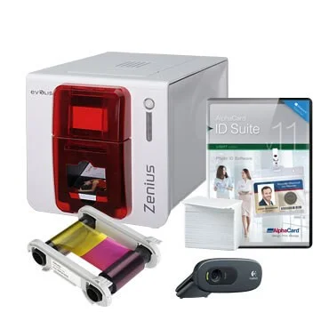 France Brand Evolis Cheapest id card printer Zenius PVC PET Plastic Card Printer