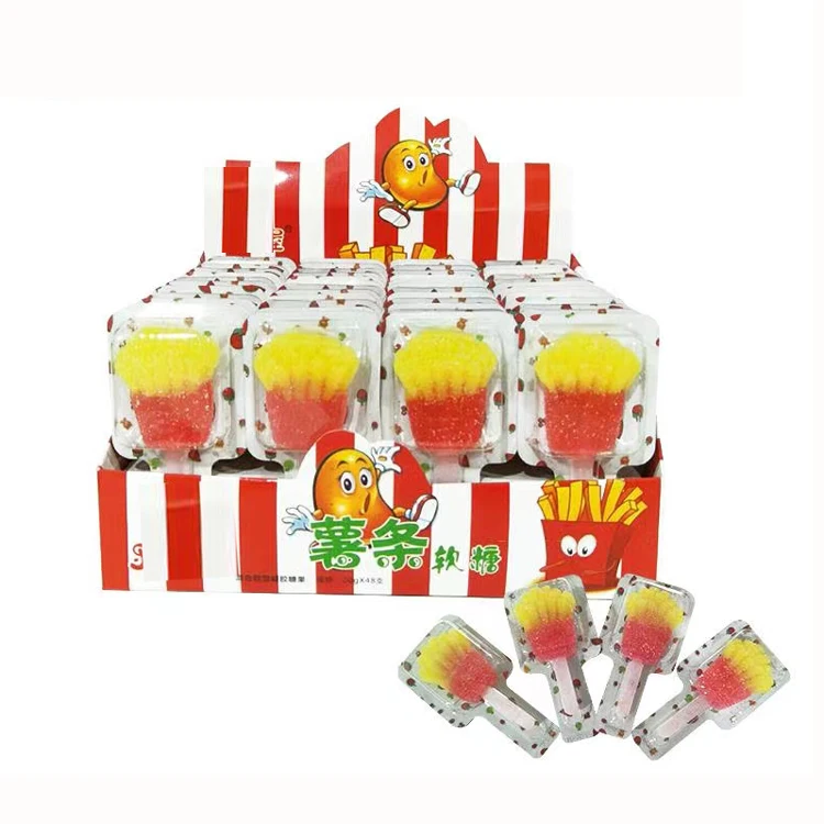 Jelly Candy Fruits Animal Fastfood Jelly Lollipops 20g vegan candy