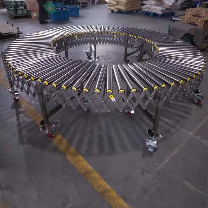 Fast Delivery Telescopic Flexible  Expandable Motorized Roller Conveyor