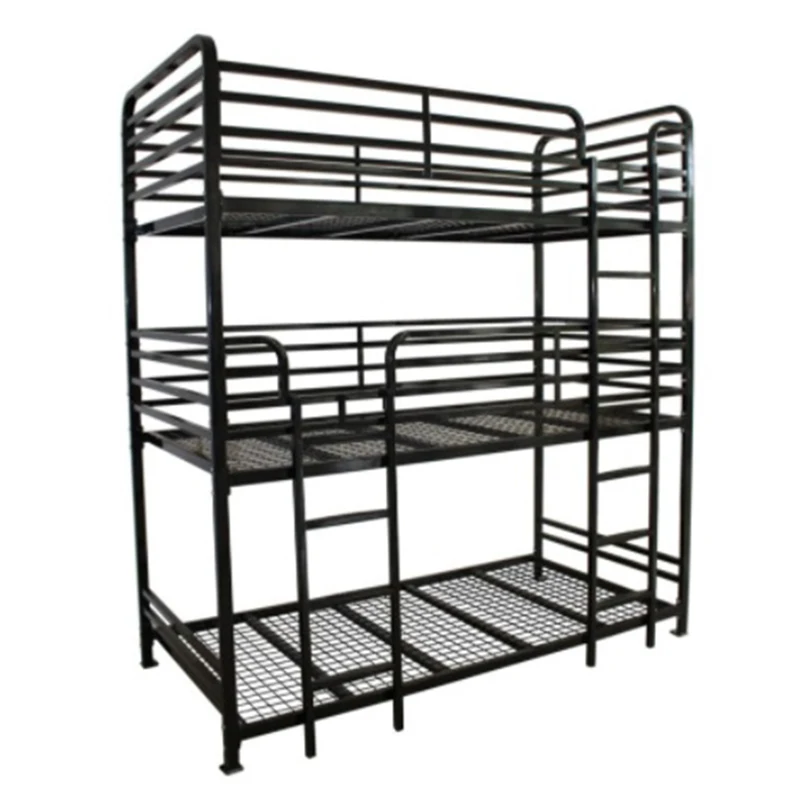 twin size there size Cheap Space Saving Bedroom  Children Students Simple Modern Design Double Metal Bunk Beds triple beds