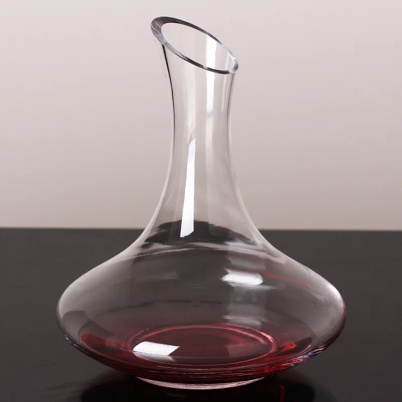 1500ml Cut Creative Vase Shape Clear Glass Drinking Decanter Spirit Bottle Pot Carafe With For Whisky Alcohol Wine