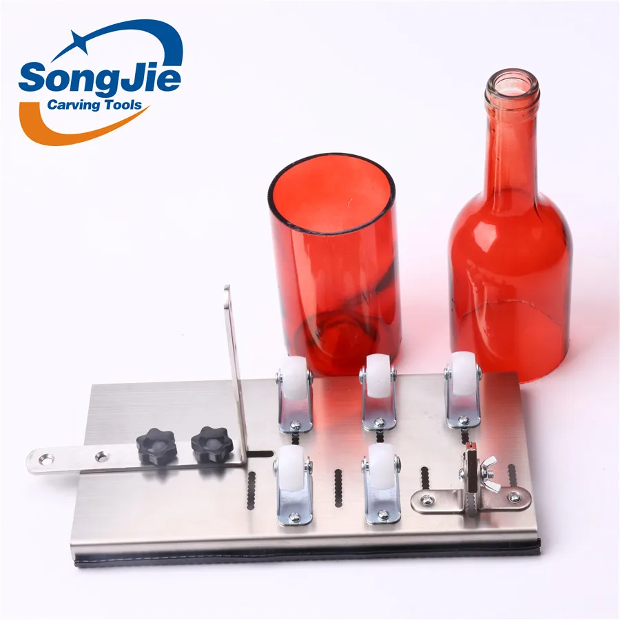 Songjie DIY 5 Колеса Нержавеющая Сталь стеклянная бутылка режущие иструменты цементированный карбид ручного стеклорез для