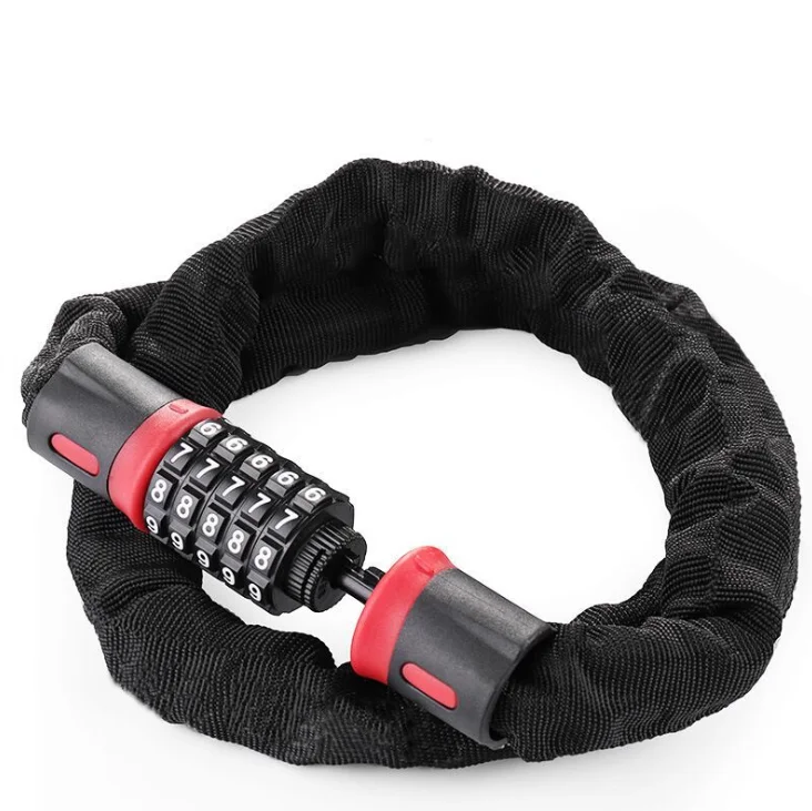 2021 Foldable Cycling Chain Security Bike Accessory Lightweight Motorcycle Lock Bicycle Lock