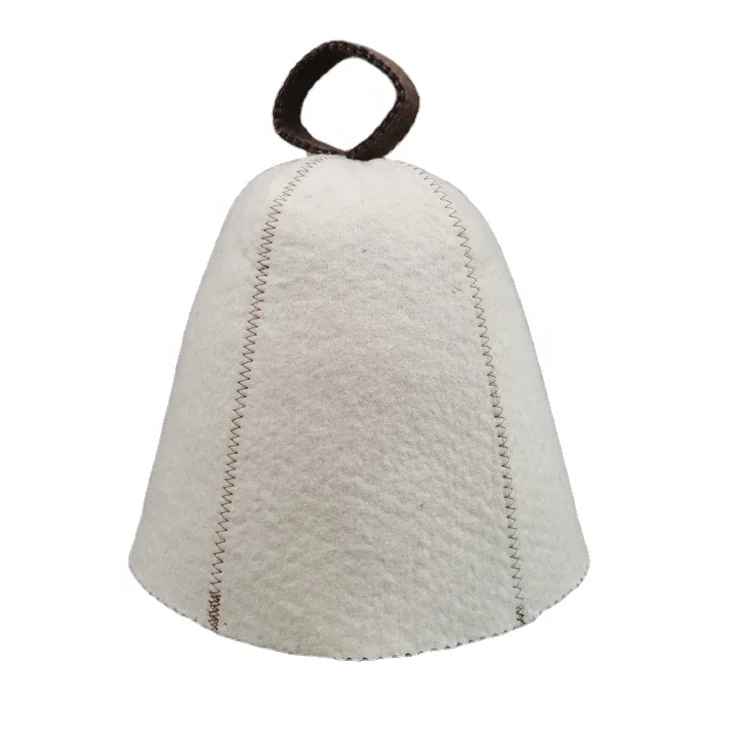 Wool Felt Sauna Hat Cotton  Anti Heat Russian Banja hat for Bath House Head Protection