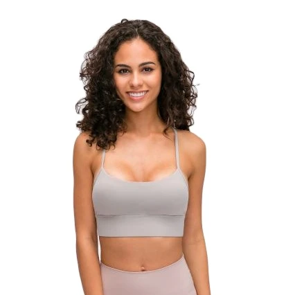 Супергибкий дышащий спортивный бюстгальтер yogo с открытым ощущением на спине и ремнем для отдыха и фитнеса