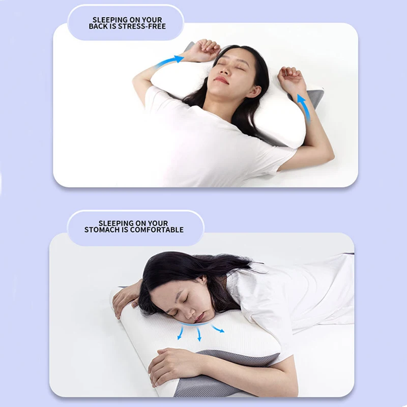 JB-New design Hot selling Butterfly shaped memory foam pillow Ergonomically designed comfortable memory foam sleep pillow