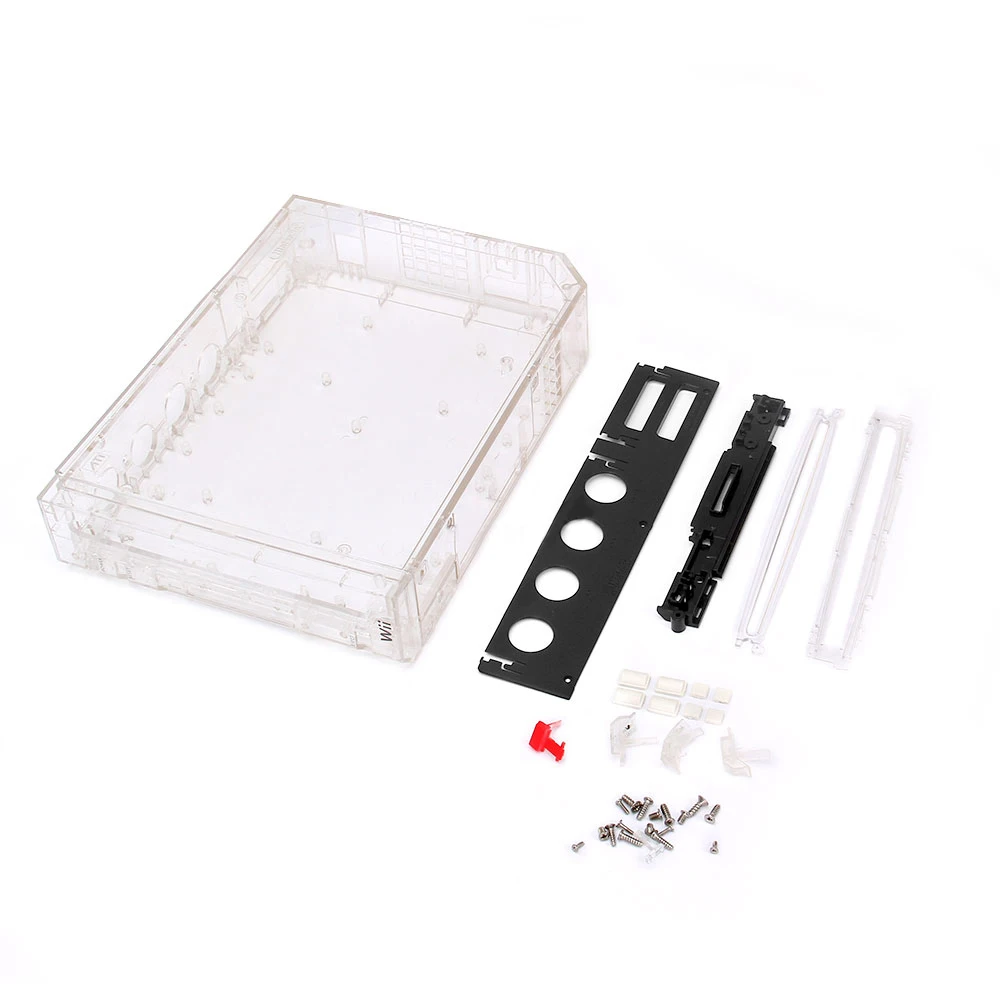 Transparent Box Wii Replacement Case For Nintend Wii shell Cover Case for WII