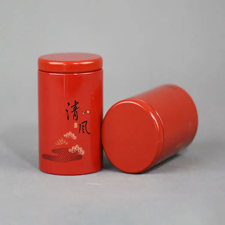 Wholesale Round Mini Tin Boxes Storage Gift Tea Coffee Sugar Canister Packaging Tinplate Tin Container Metal Tinplate Can