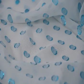 viscose lurex blended metallic chiffon party fabric for clothes