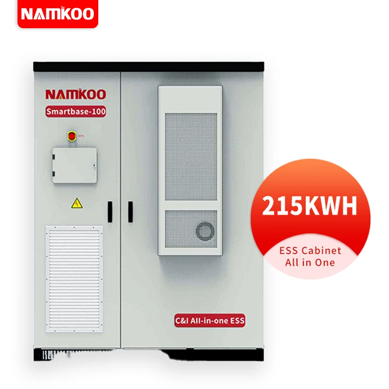 All In One 215kwh Commercial Industrial Cabinet Container 100kW 250kW 500kW Power Energy Storage System with Air Cooling
