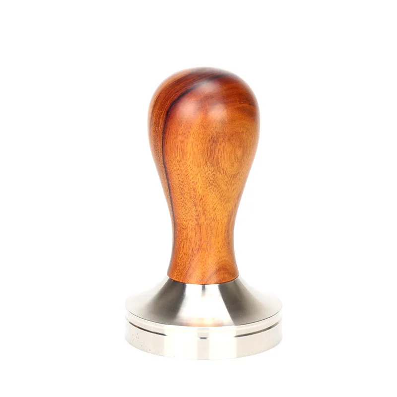 Custom Wood Stainless Steel 51mm 54mm 58mm Tamper Coffee Distributor & tamper