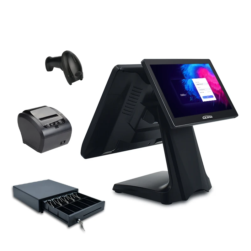 J1900 I3 I5 J4125 J6412 windows android 15 6 дюймов сенсорный все в одном pos терминал кассовый аппарат