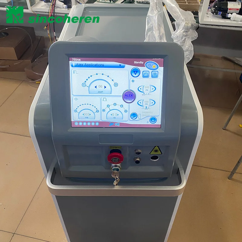 2021 beijing Alex Pro laser max Newly Nd yag 1064nm and alexandrite laser 755nm with Cryo cooling for hair removal