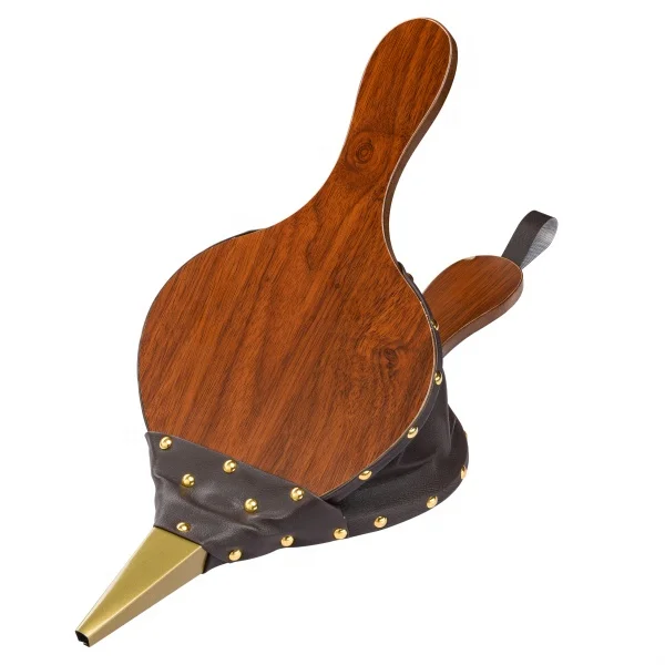 indoor brown wood air blower outdoor fireplace bellow for barbecue amd camping BBQ