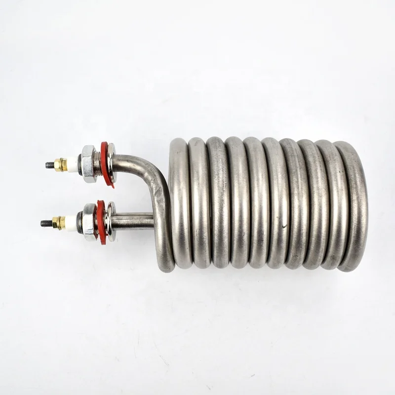 Electrical resistance coil hot water heater element tubular heater spiral water heater