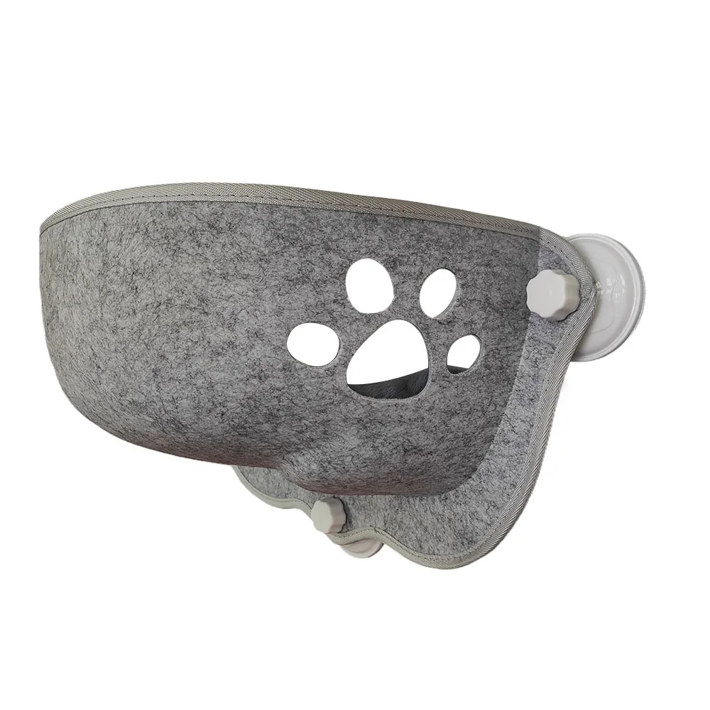 Customized Cordless Handmade cat hammock window wall mounted large cats shelf with suction cup Cat Perch pet