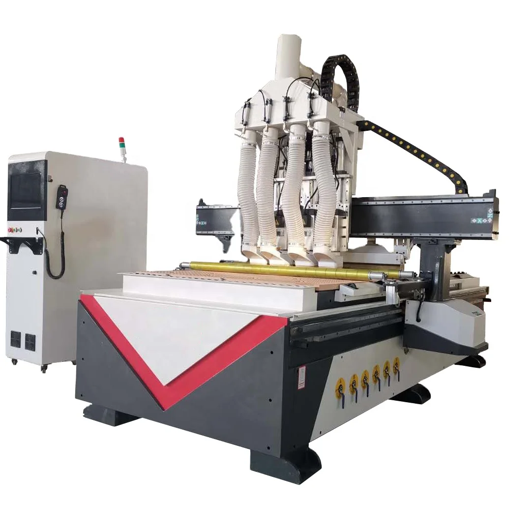 3d woodwork machinery 1325 atc cnc wood router 4 axis wood cnc atc router cnc machine
