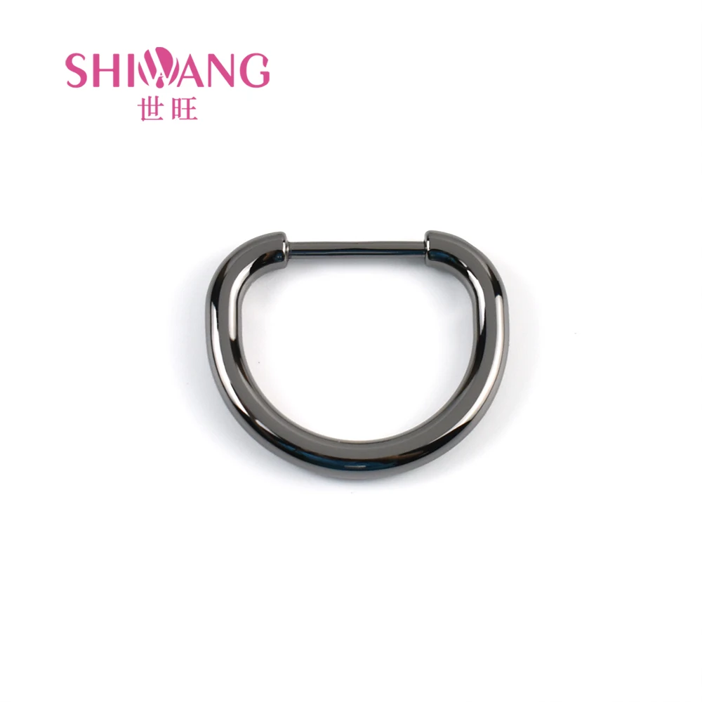 Removable Screw Gunmetal Fillet 20/25mm D Ring Buckle for Handbag