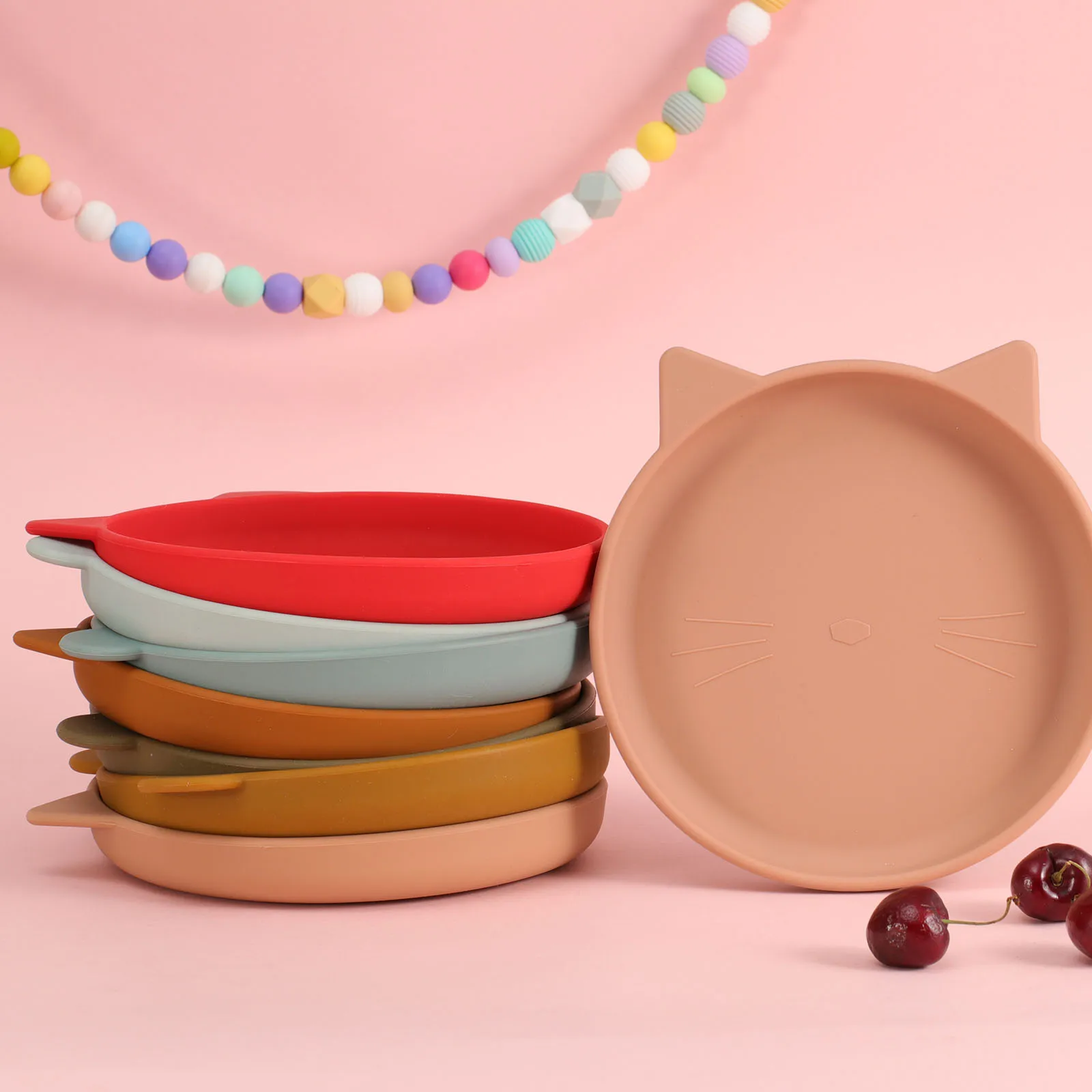 New baby silicone Plate for kids Suction Cartoon Children Dishes Feeding Toddler Training Tableware Waterproof Training Plate
