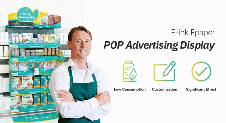 Retail Digital Signage Pos Flexible E Ink E-Paper Shelf Edge Segment Display For Brand Promotion Advertisement