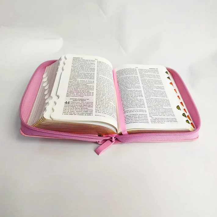 custom soft leather cover Spanish Santa biblia sagrada queen valera 1960 bible books print with index tabs