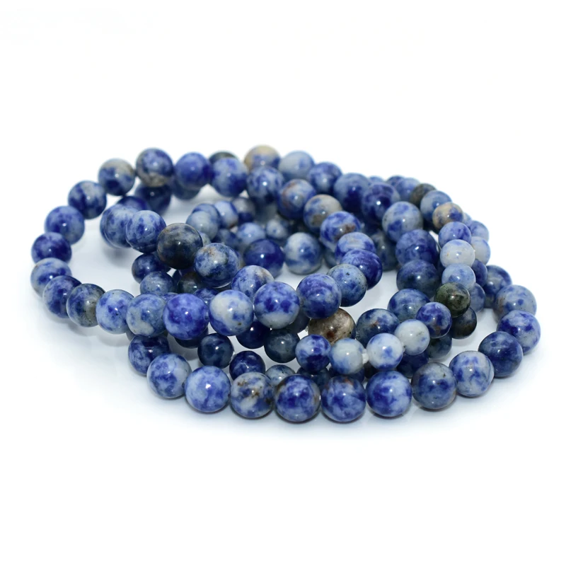 Wholesale High Quality 4/6/8/10/12mm Natural Sodalite Bracelet For Women Men