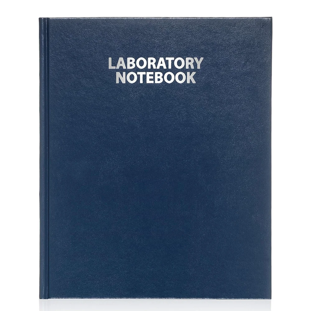 Wholesale High Quality Laboratory Notebook Blue Hard Cover Experimental Records Customized Logo Professional Design