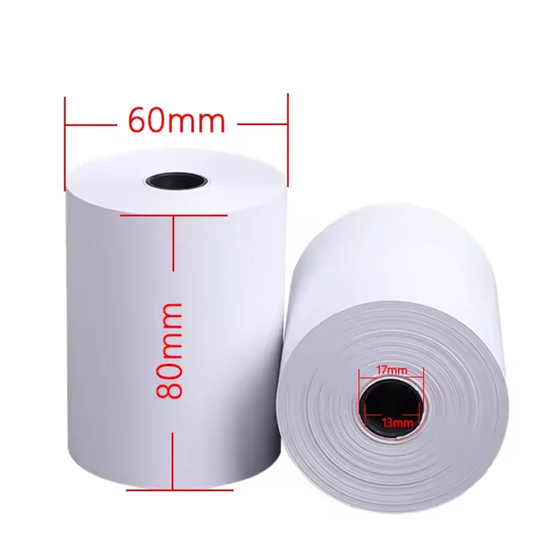 China manufacturer wholesale good quality thermal cashier paper roll 80x60mm